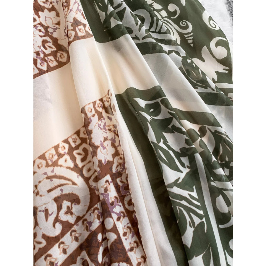 Printed V-Neck Cami Dress Apparel and Accessories