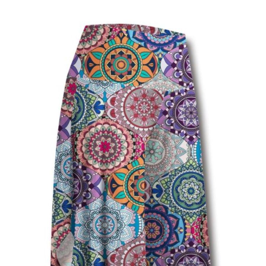 Printed Wide Leg Pants Apparel and Accessories