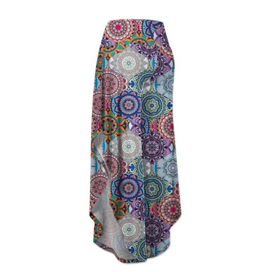Printed Wide Leg Pants Multicolor / S Apparel and Accessories