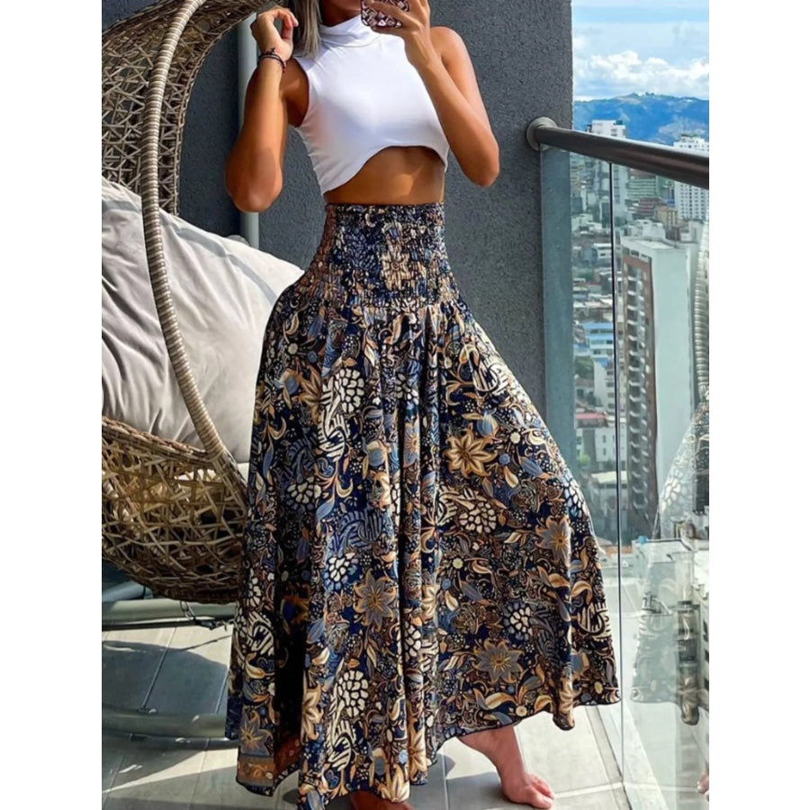 Printed Wide-Leg Pants Apparel and Accessories