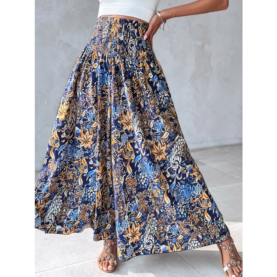 Printed Wide-Leg Pants Apparel and Accessories