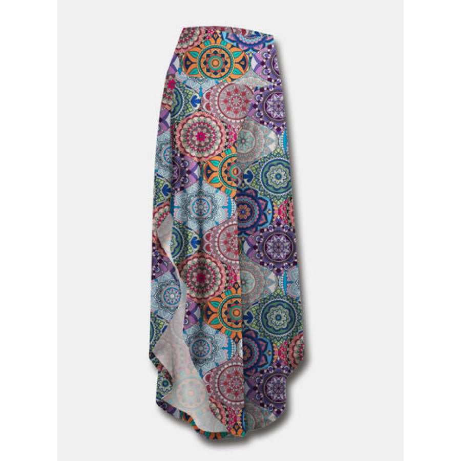 Printed Wide Leg Pants Multicolor / S Apparel and Accessories