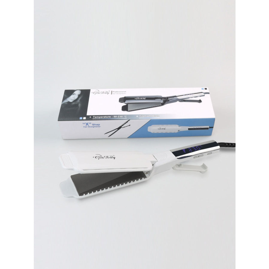 Professional Ceramic Tourmaline Hair Straightener White / North American plug Apparel and Accessories