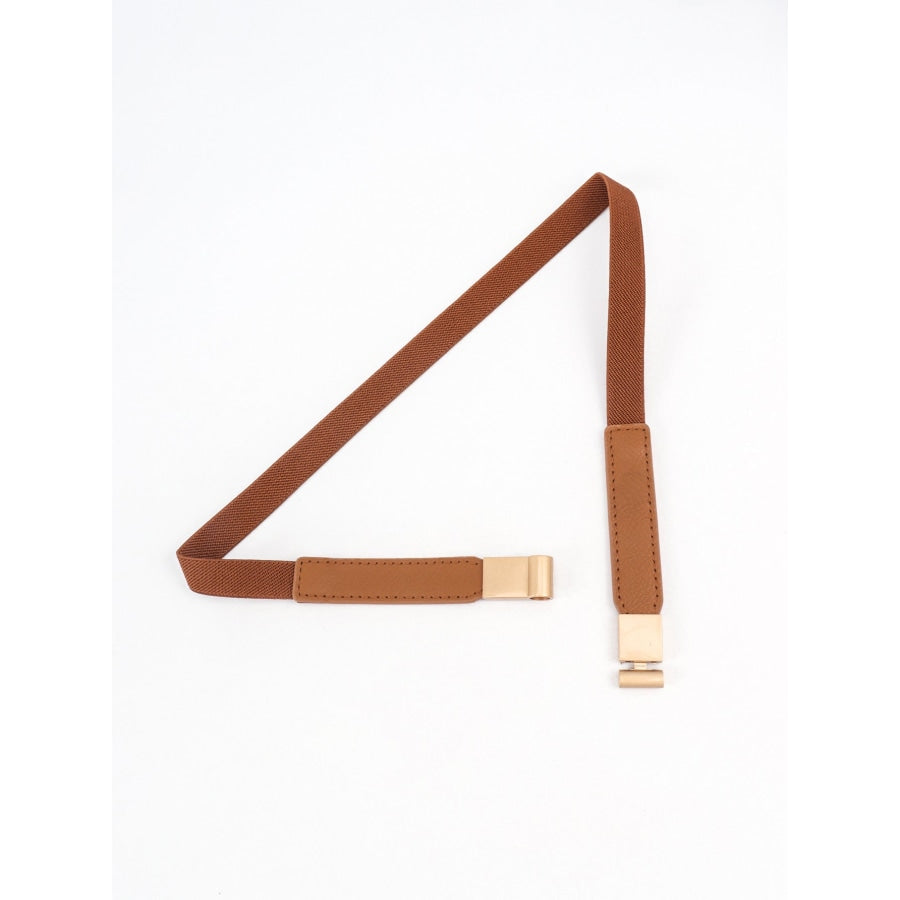 PU Elastic Skinny Belt