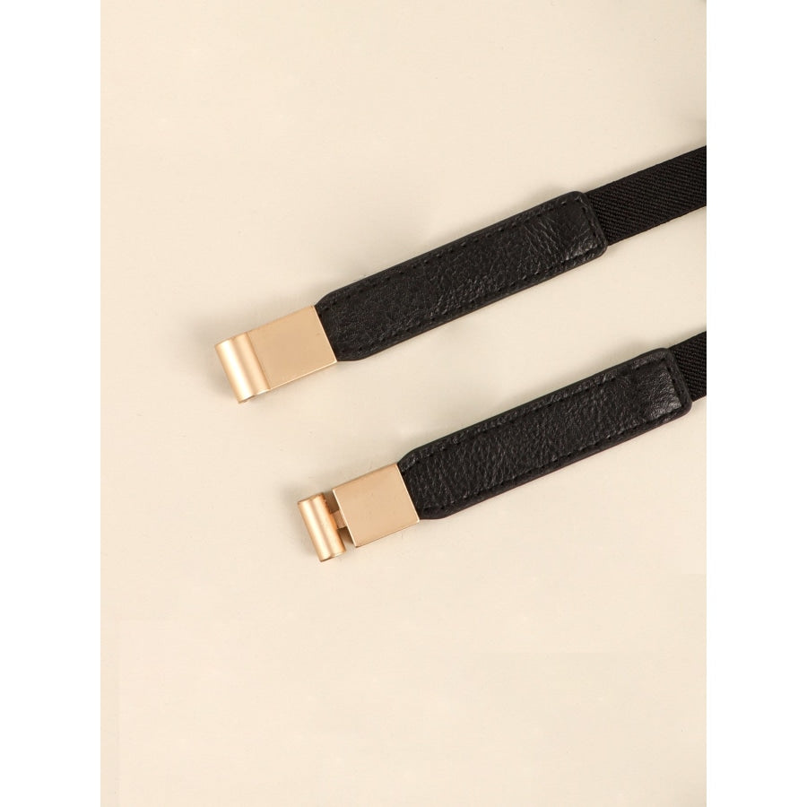 PU Elastic Skinny Belt