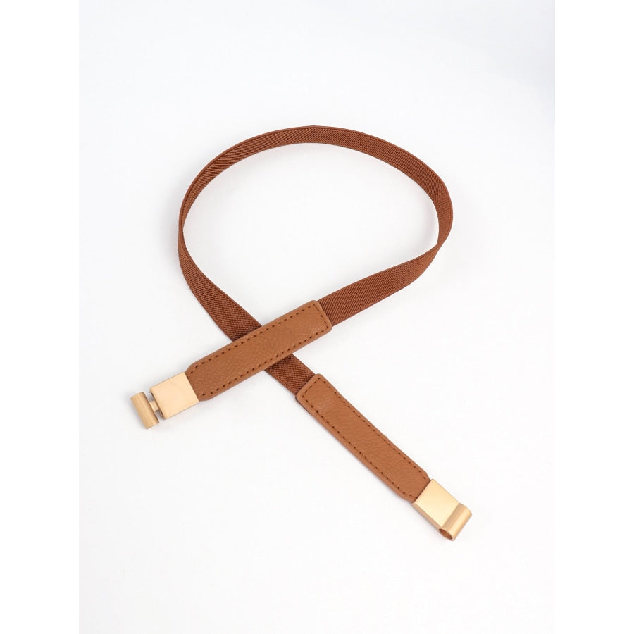 PU Elastic Skinny Belt