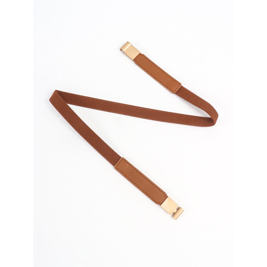 PU Elastic Skinny Belt