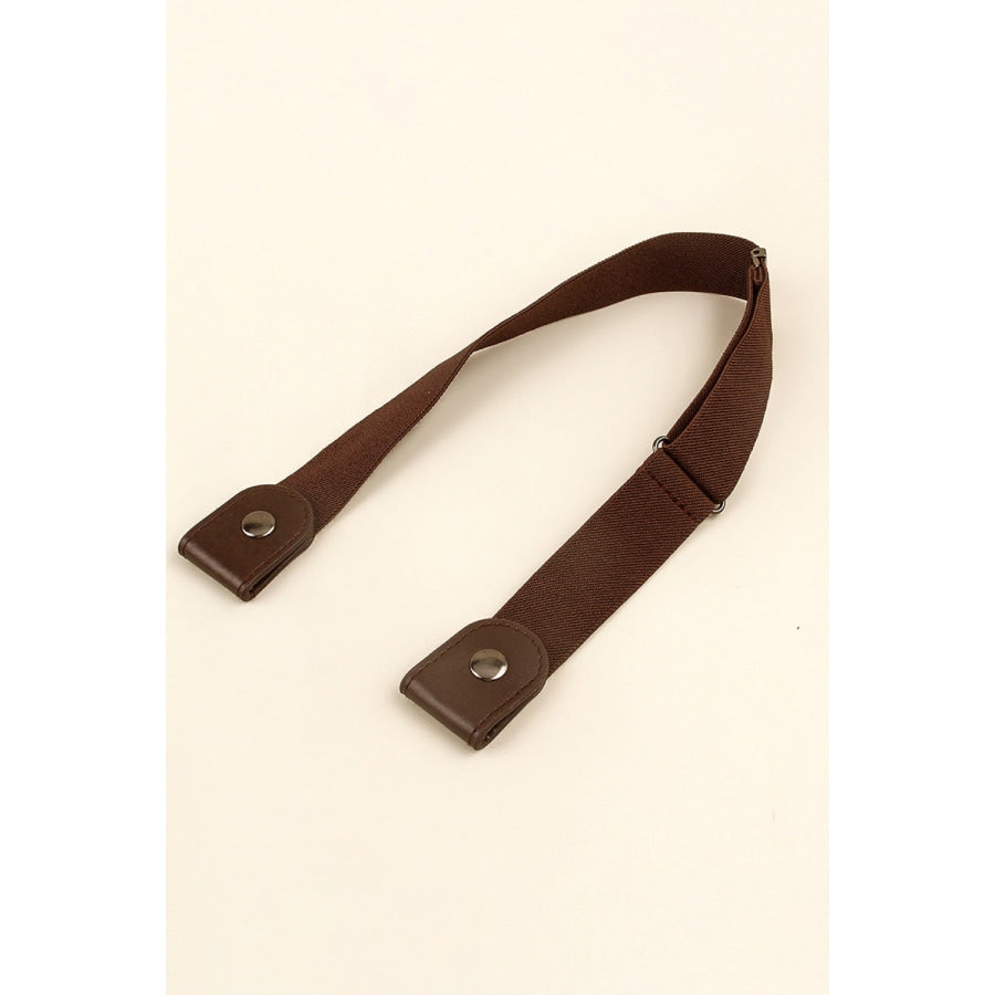 PU Elastic Snap Closure Belt