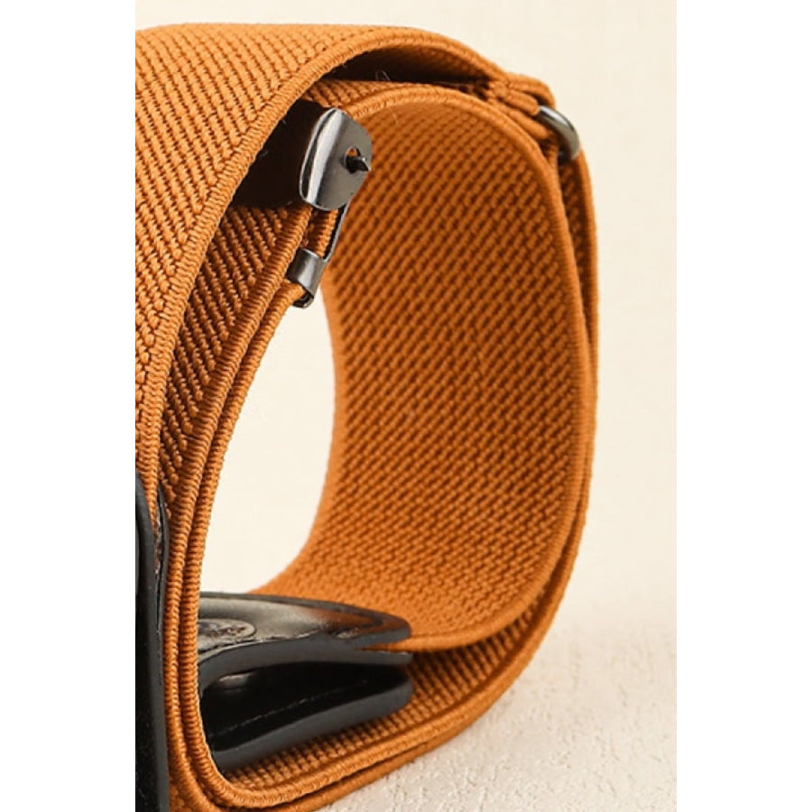 PU Elastic Snap Closure Belt