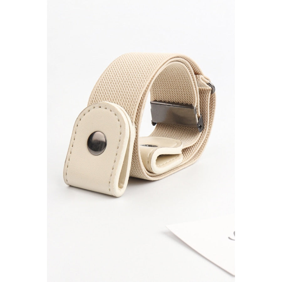 PU Elastic Snap Closure Belt