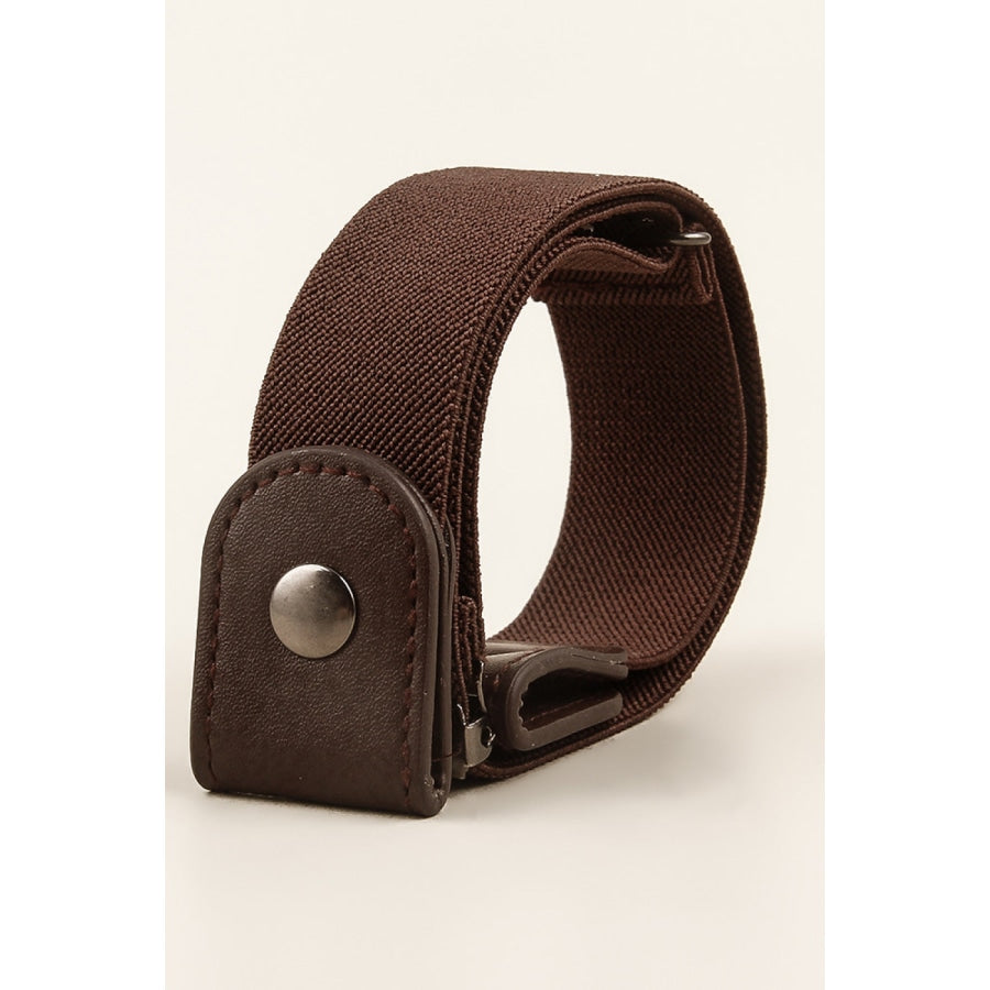 PU Elastic Snap Closure Belt