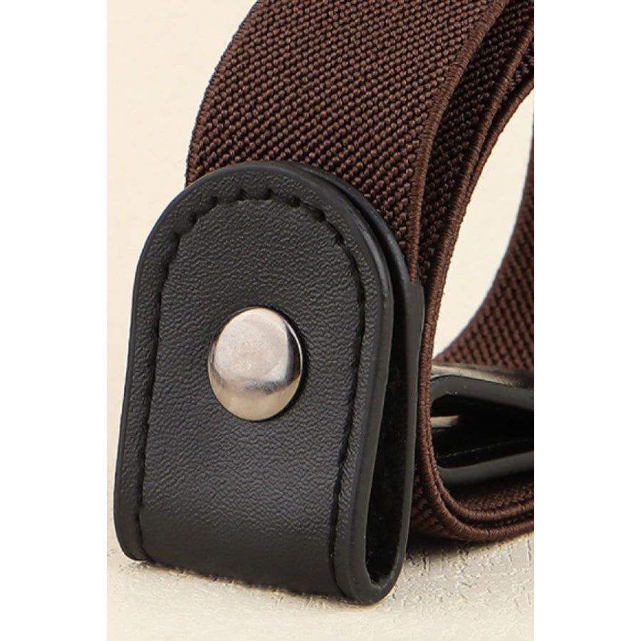 PU Elastic Snap Closure Belt