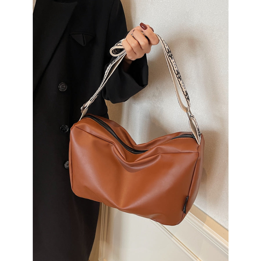 PU Leather Adjustable Strap Crossbody Bag Apparel and Accessories