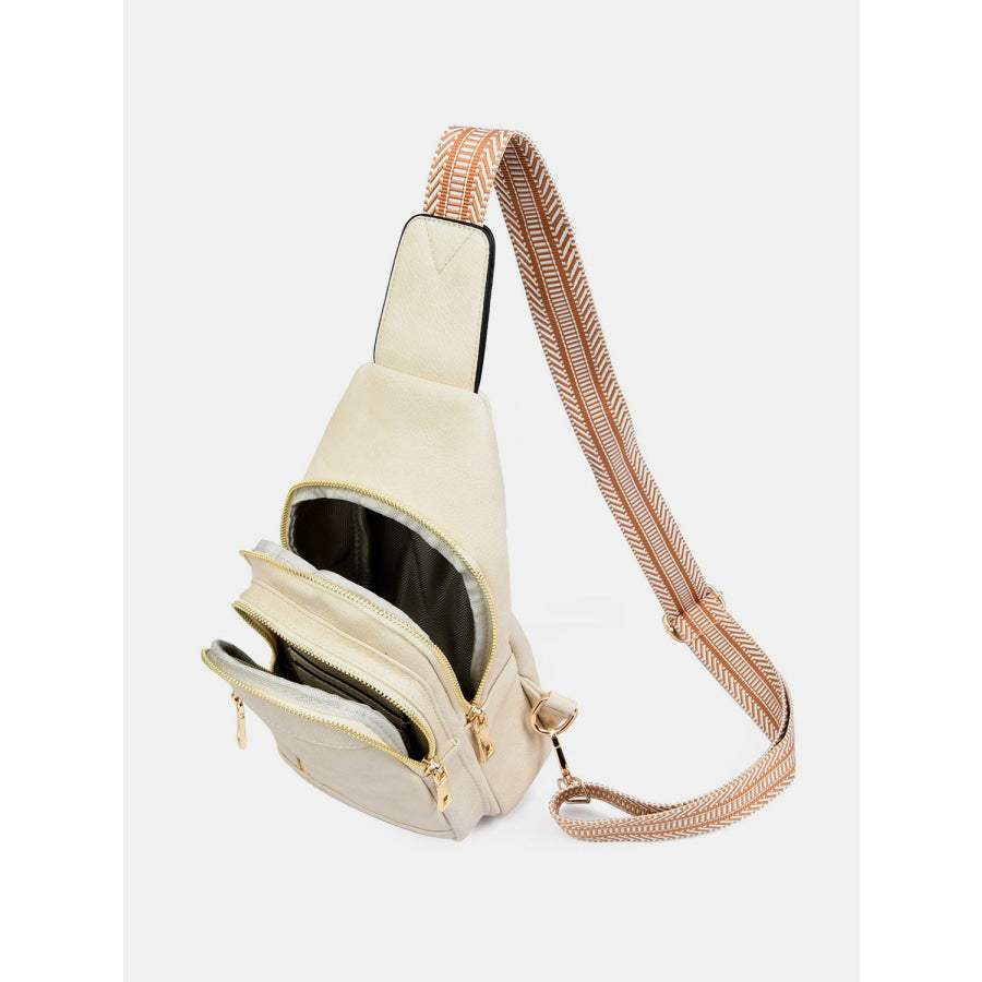 PU Leather Adjustable Strap Crossbody Bag Apparel and Accessories