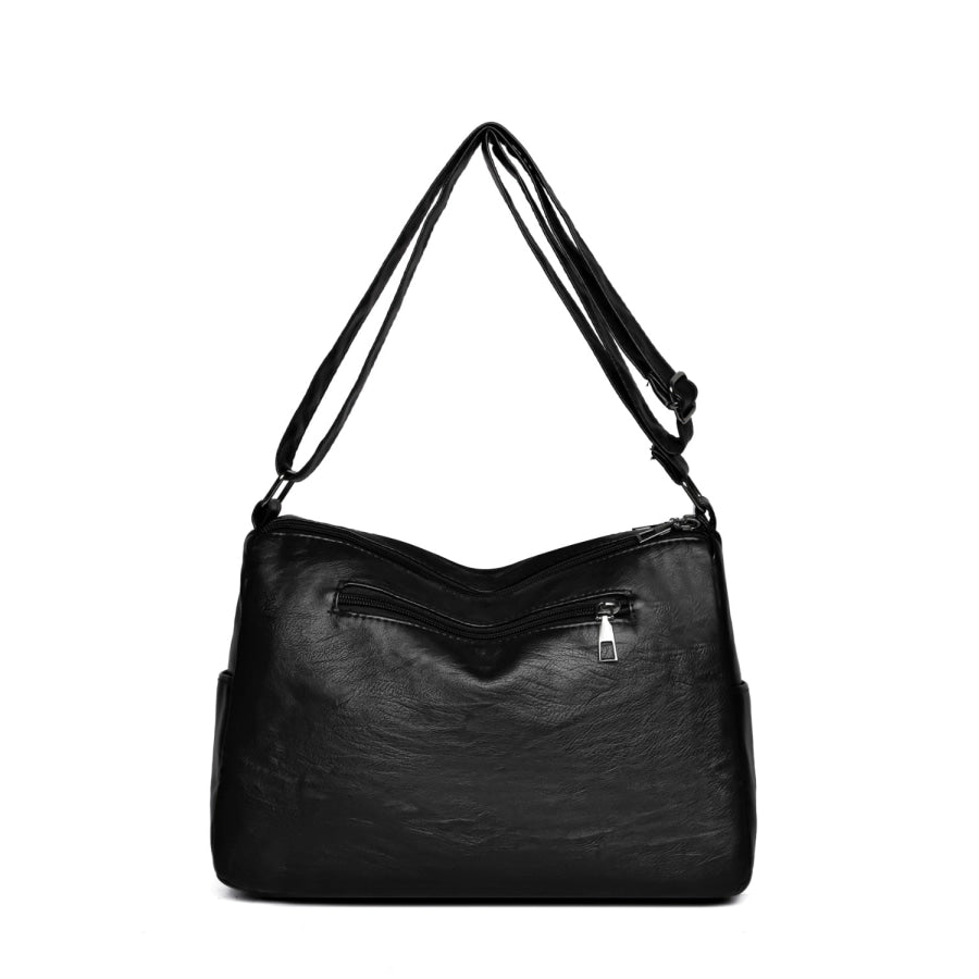 PU Leather Adjustable Strap Shoulder Bag Apparel and Accessories