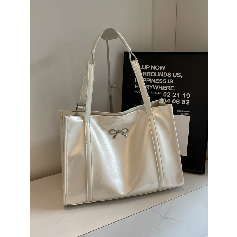 PU Leather Bow Shoulder Bag Apparel and Accessories