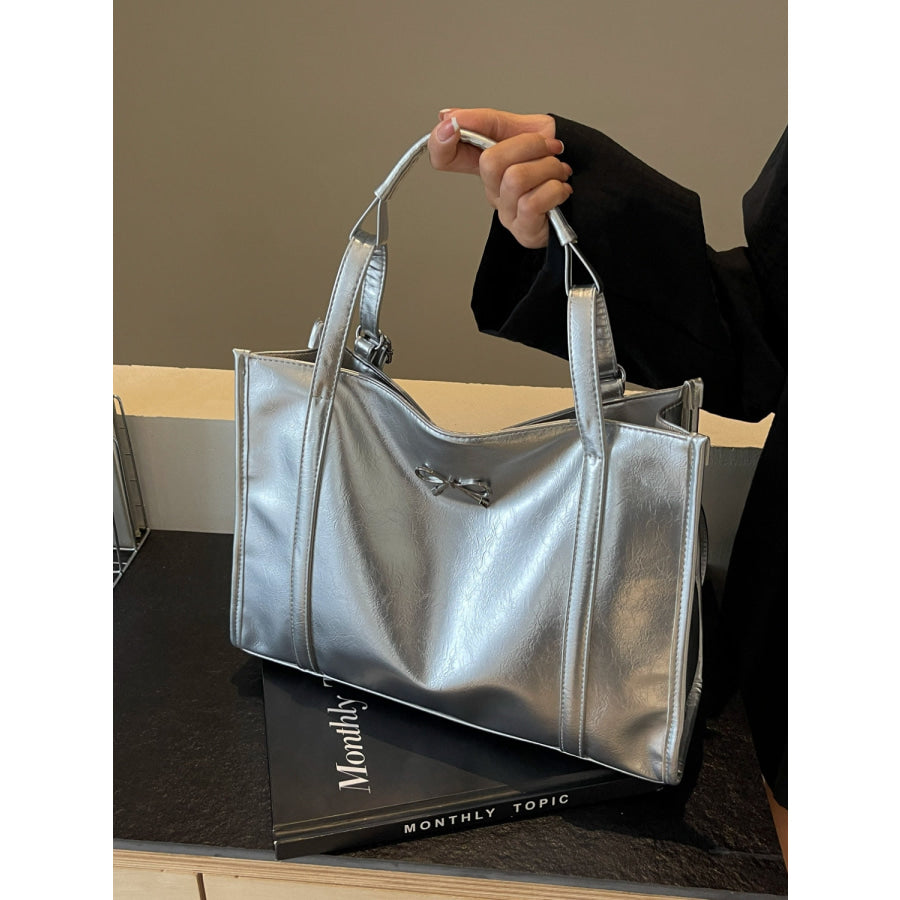 PU Leather Bow Shoulder Bag Apparel and Accessories