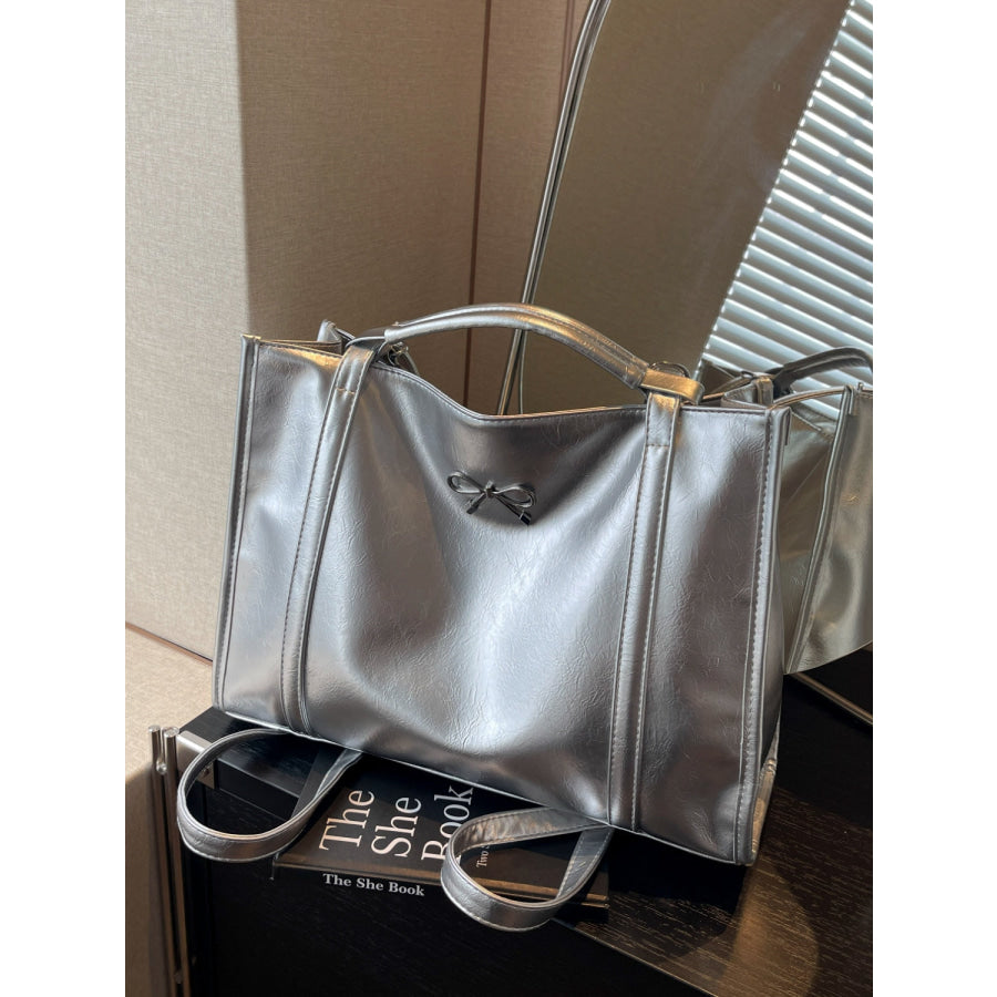 PU Leather Bow Shoulder Bag Apparel and Accessories