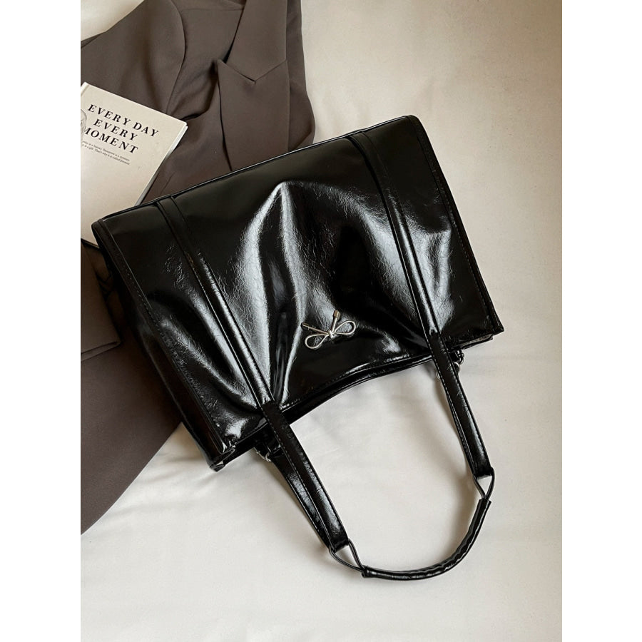 PU Leather Bow Shoulder Bag Apparel and Accessories