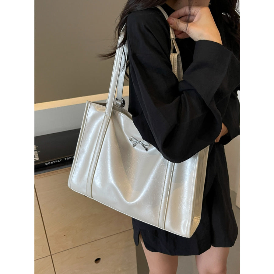 PU Leather Bow Shoulder Bag Apparel and Accessories
