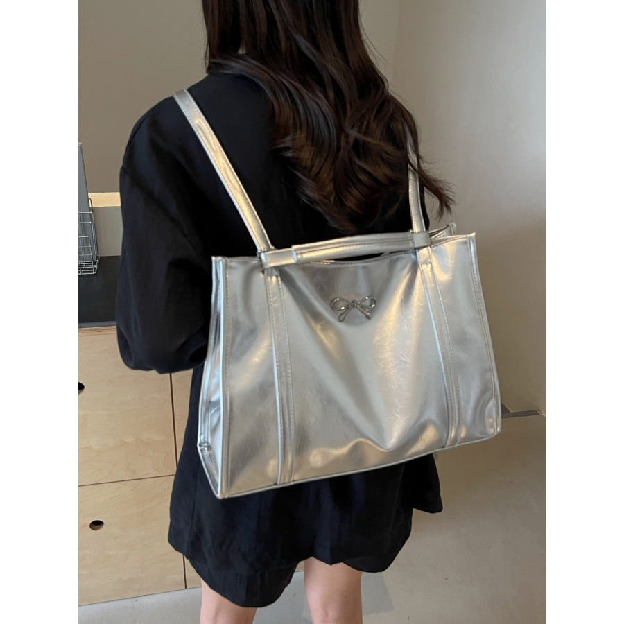 PU Leather Bow Shoulder Bag Apparel and Accessories