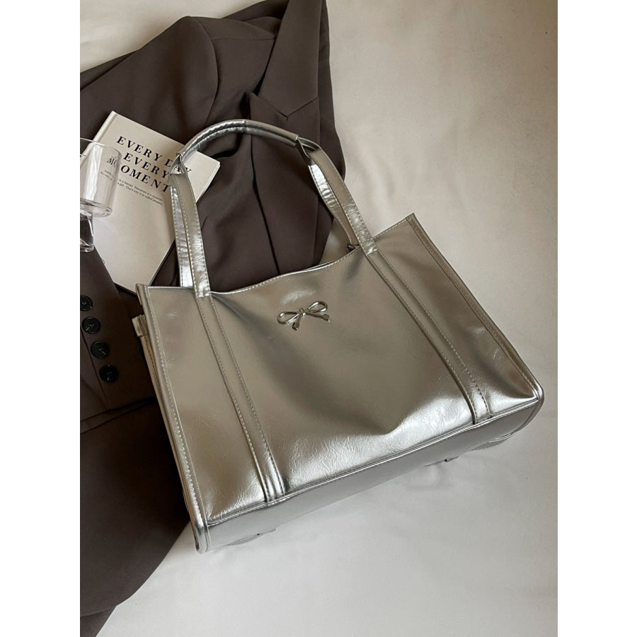 PU Leather Bow Shoulder Bag Apparel and Accessories