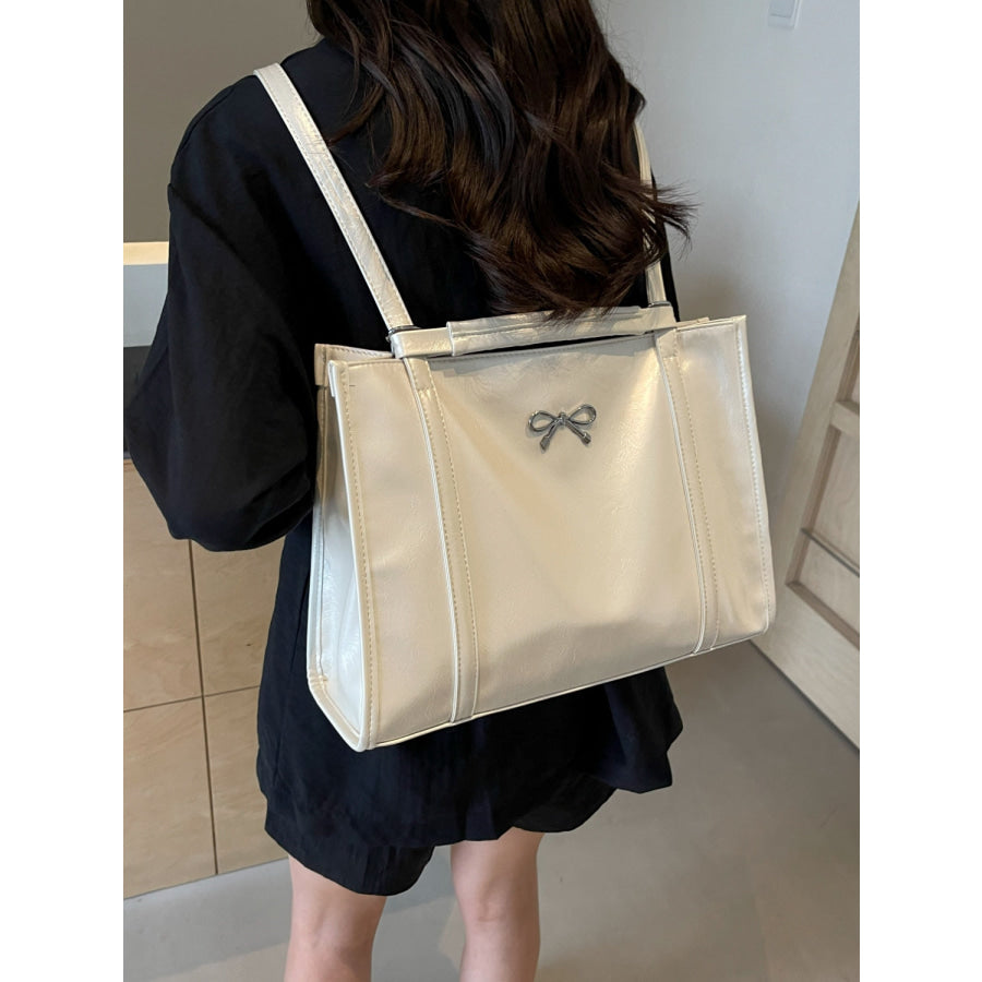PU Leather Bow Shoulder Bag Apparel and Accessories