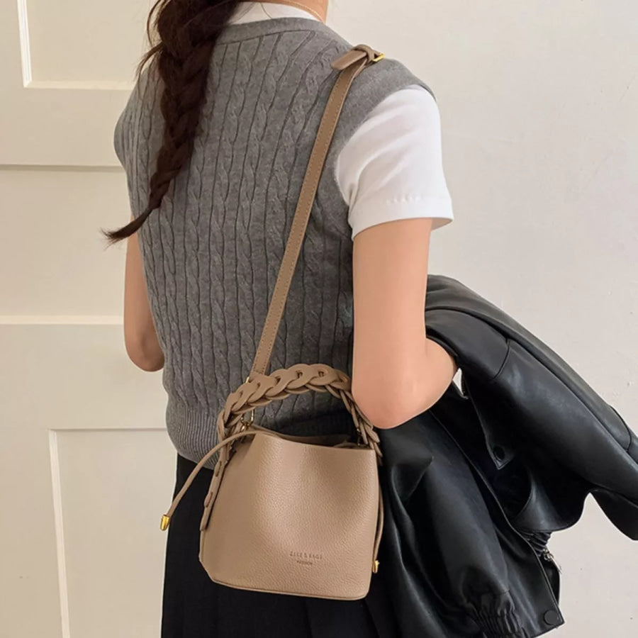 PU Leather Bucket Crossbody Bag Apparel and Accessories