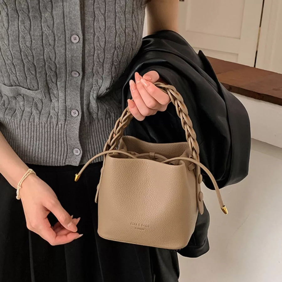 PU Leather Bucket Crossbody Bag Apparel and Accessories