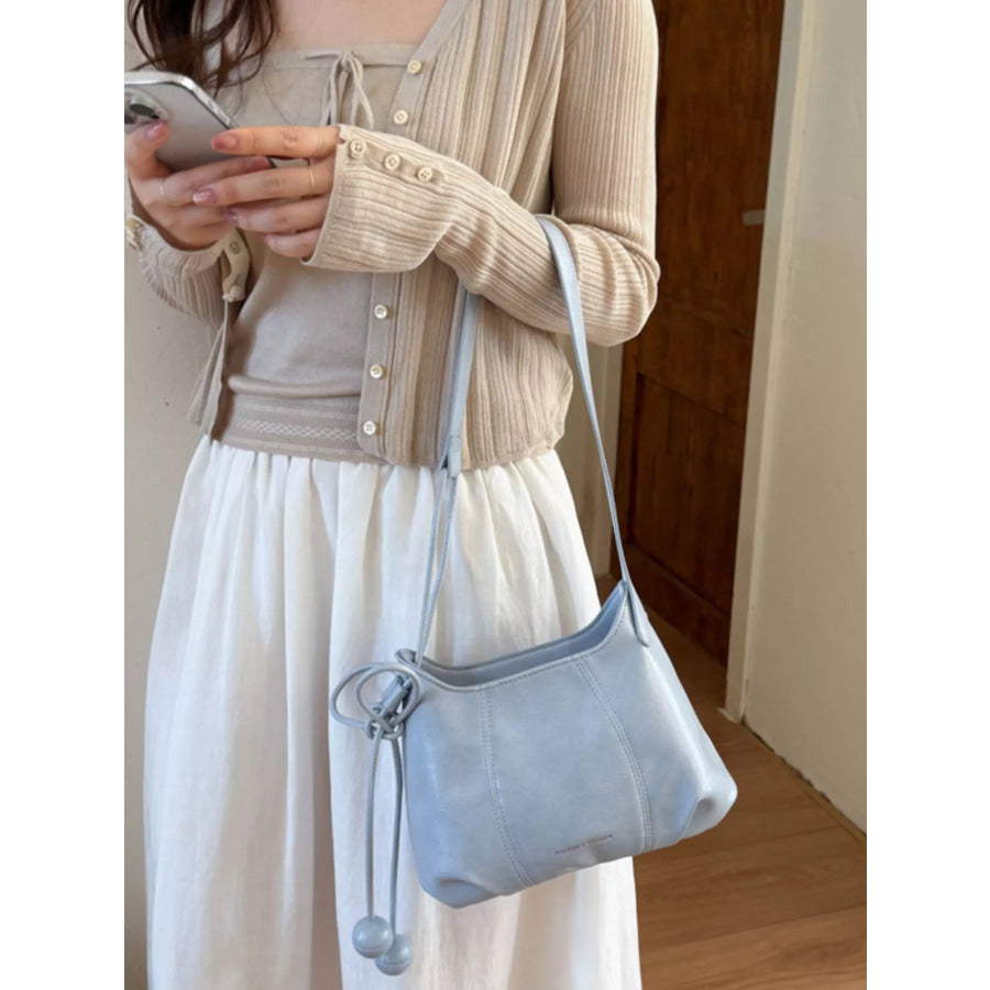 PU Leather Crossbody Bag Blue / onesize Apparel and Accessories