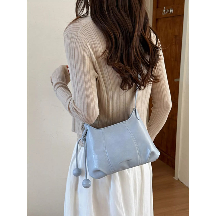 PU Leather Crossbody Bag Blue / onesize Apparel and Accessories