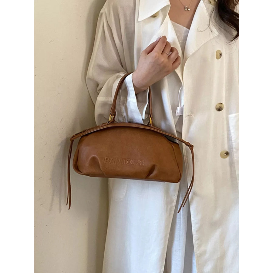 PU Leather Crossbody Bag Brown / onesize Apparel and Accessories