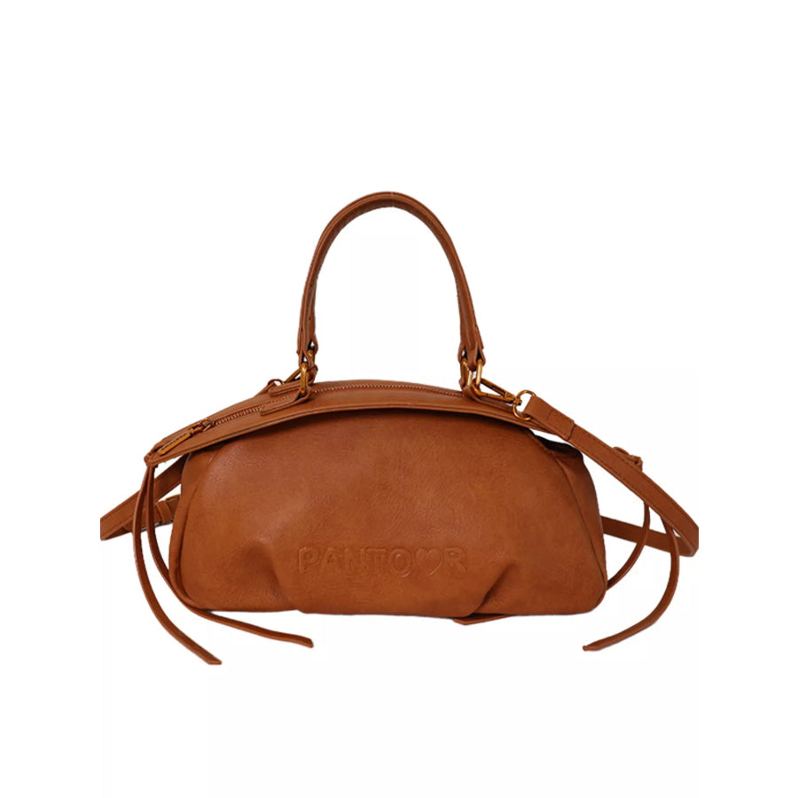 PU Leather Crossbody Bag Brown / onesize Apparel and Accessories