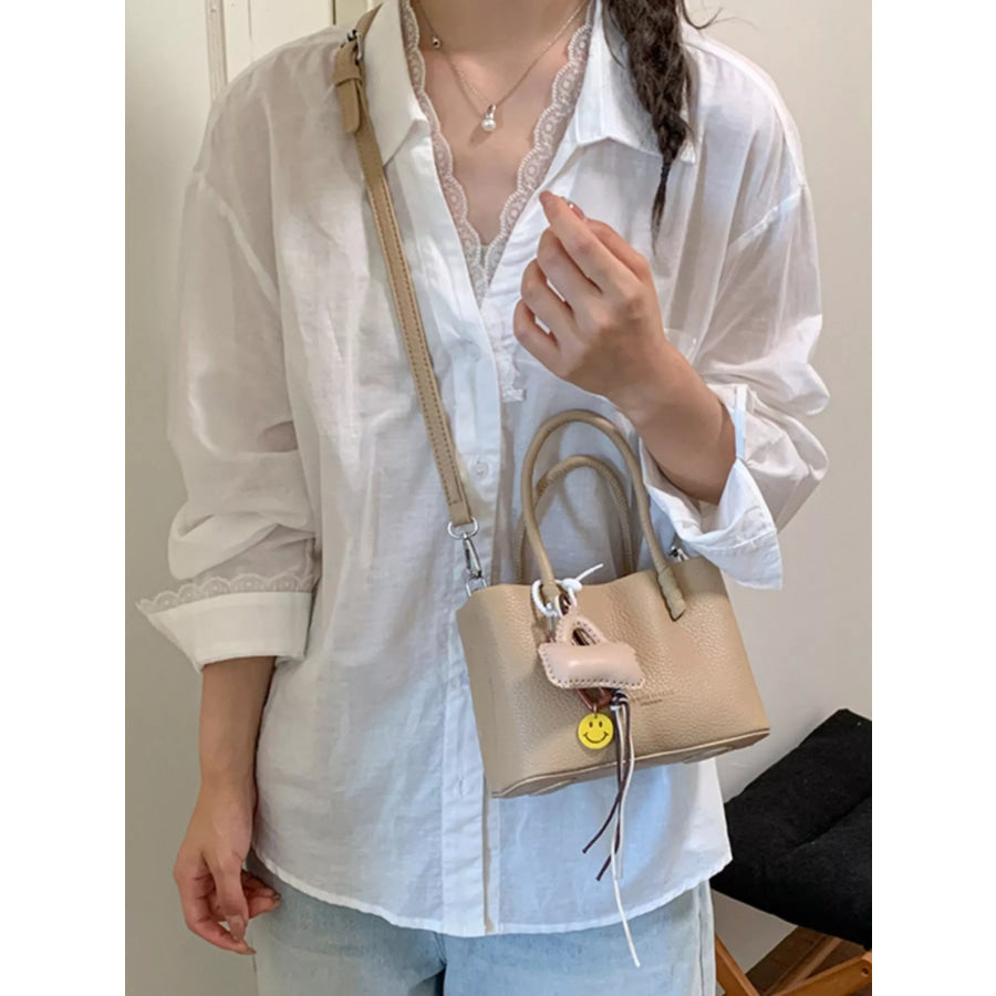 PU Leather Crossbody Bag Camel / onesize Apparel and Accessories