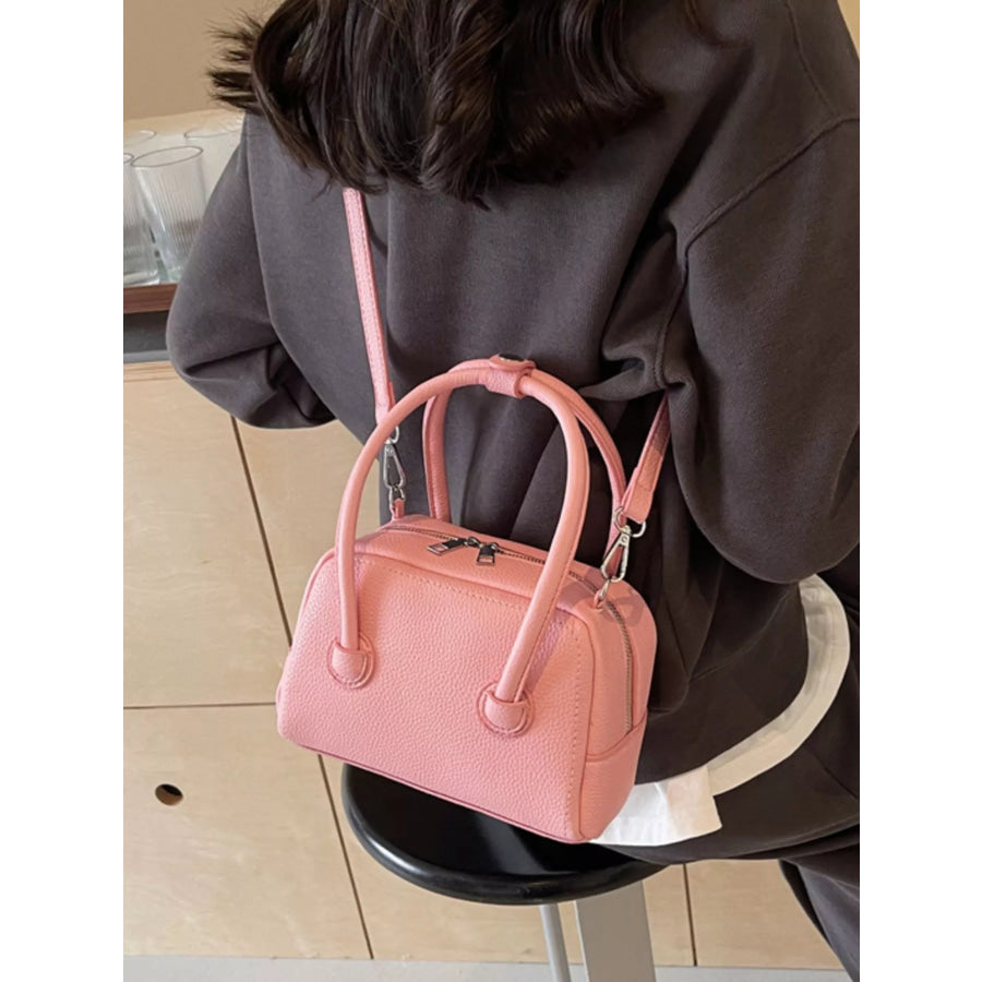 PU Leather Crossbody Bag Pink / onesize Apparel and Accessories