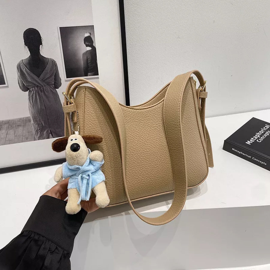 PU Leather Crossbody Bag Tan / onesize Apparel and Accessories