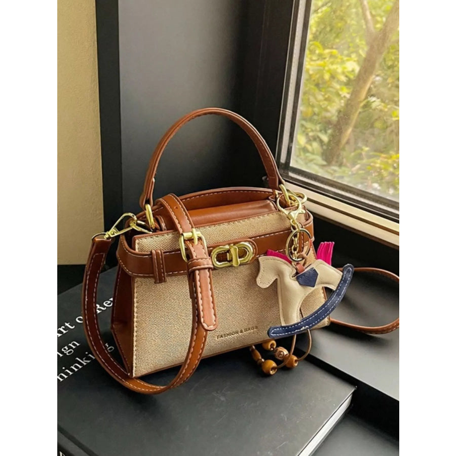 PU Leather Crossbody Bag Terracotta / One Size Apparel and Accessories