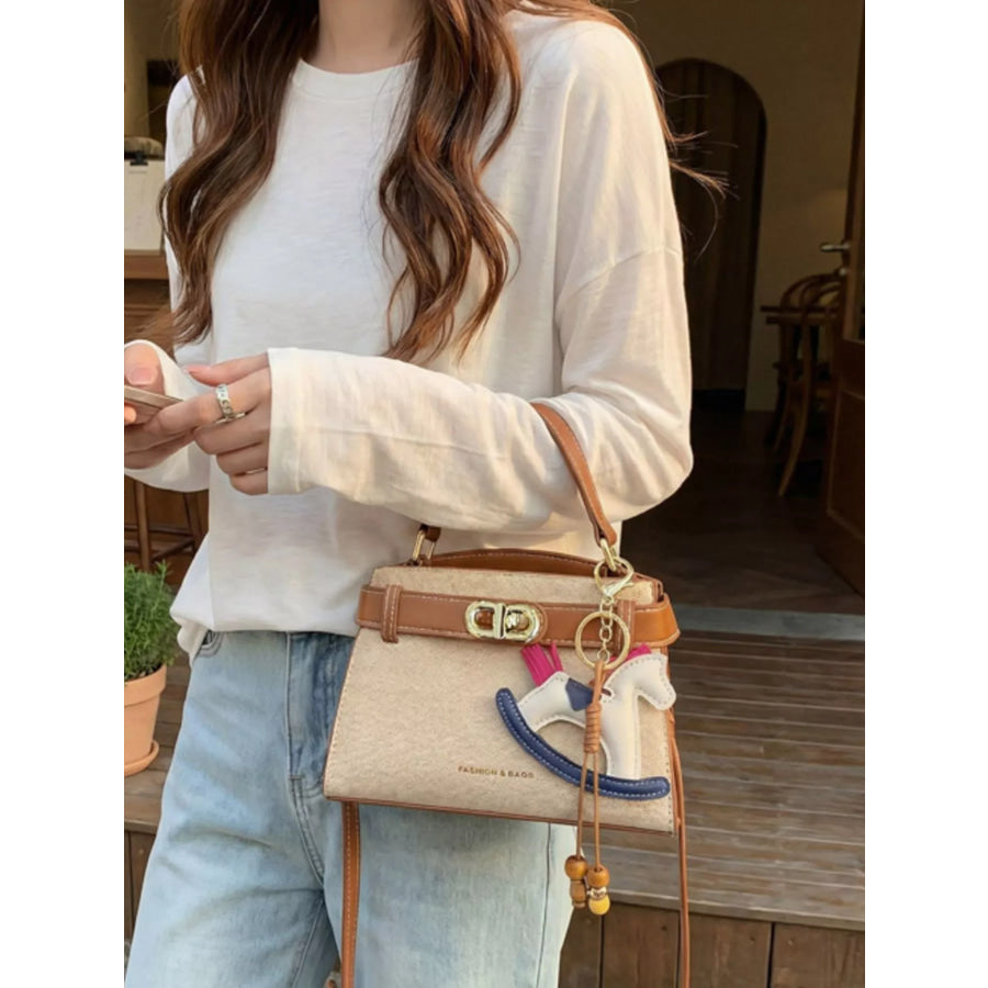 PU Leather Crossbody Bag Terracotta / One Size Apparel and Accessories
