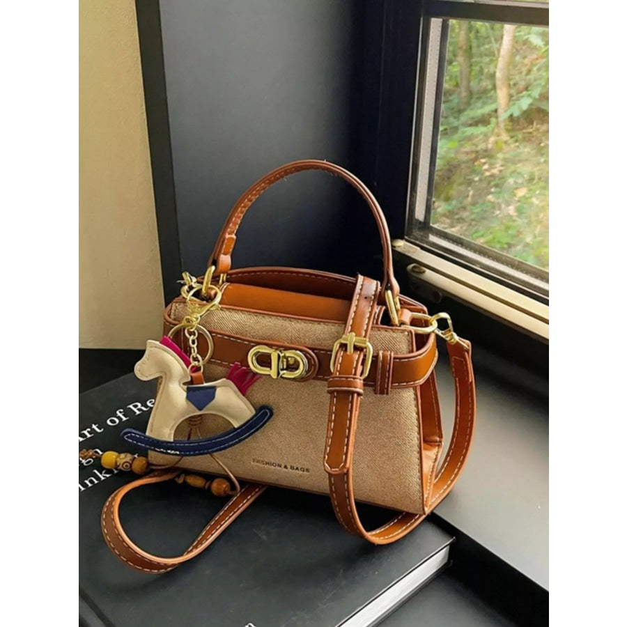 PU Leather Crossbody Bag Terracotta / One Size Apparel and Accessories