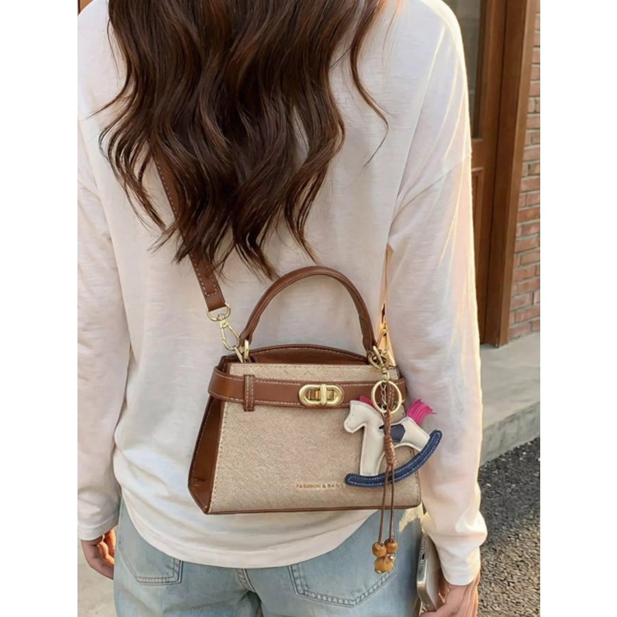 PU Leather Crossbody Bag Terracotta / One Size Apparel and Accessories