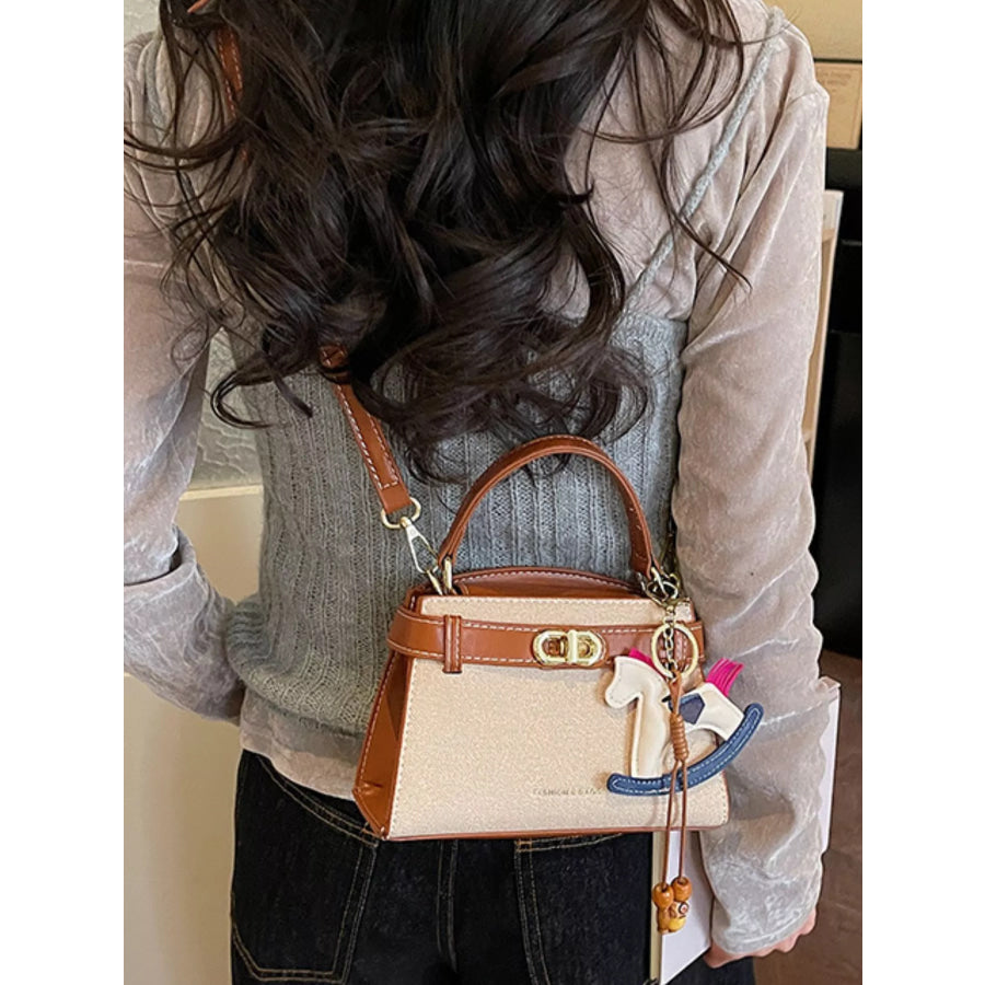 PU Leather Crossbody Bag Terracotta / One Size Apparel and Accessories