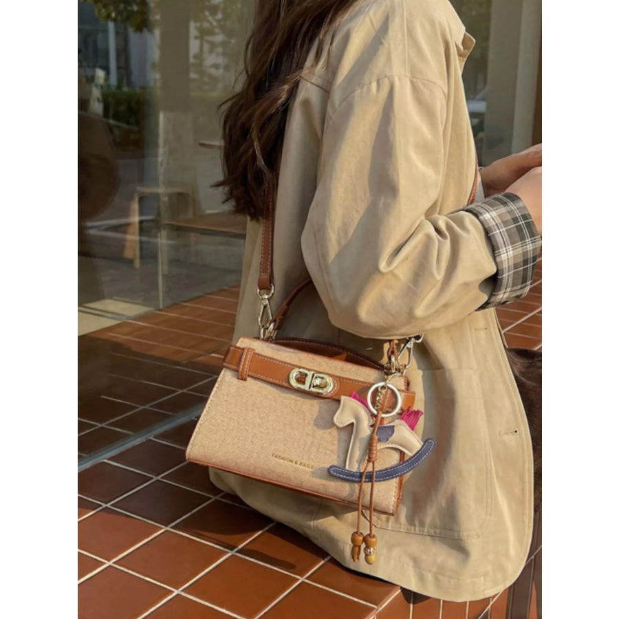 PU Leather Crossbody Bag Terracotta / One Size Apparel and Accessories