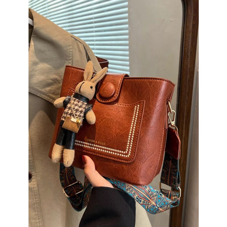 PU Leather Crossbody Bag Terracotta / onesize Apparel and Accessories