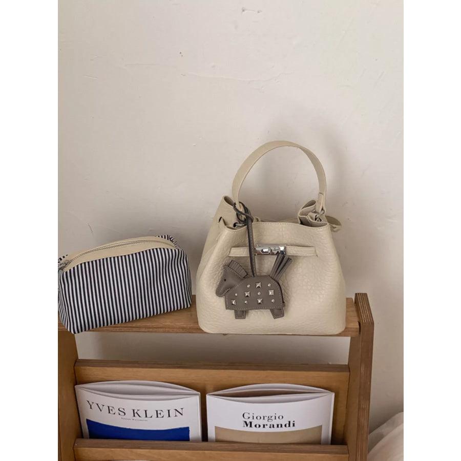 PU Leather Crossbody Bag White / One Size Apparel and Accessories