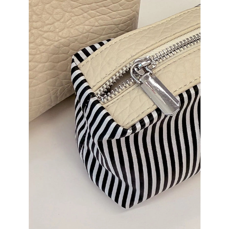 PU Leather Crossbody Bag White / One Size Apparel and Accessories