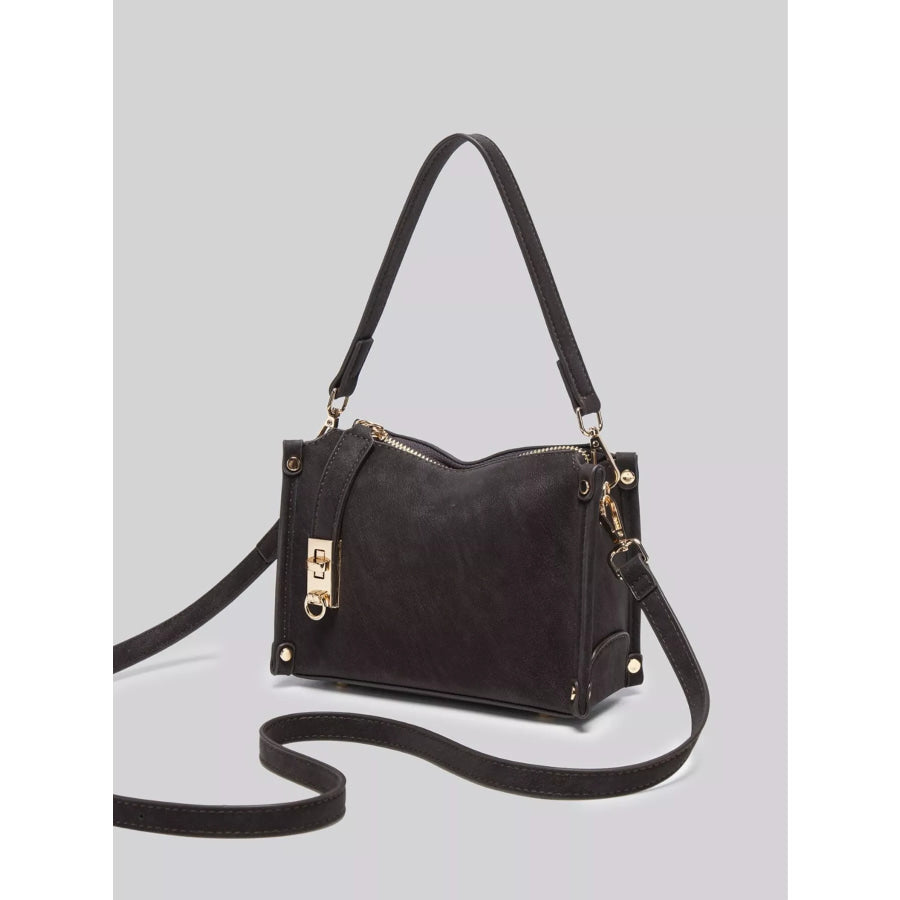 PU Leather Crossbody Bag with Adjustable Strap Apparel and Accessories