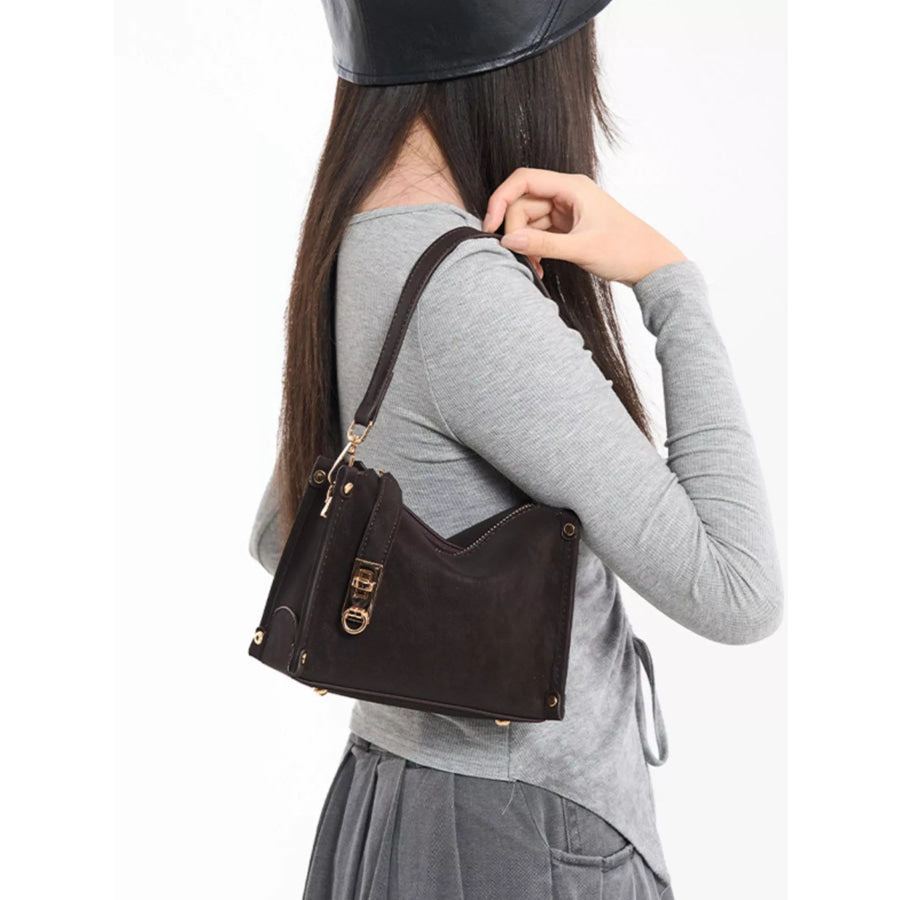 PU Leather Crossbody Bag with Adjustable Strap Apparel and Accessories