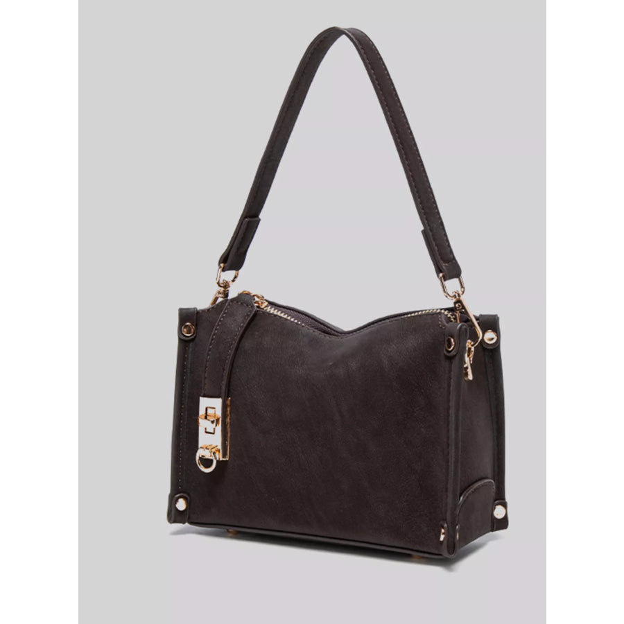 PU Leather Crossbody Bag with Adjustable Strap Apparel and Accessories