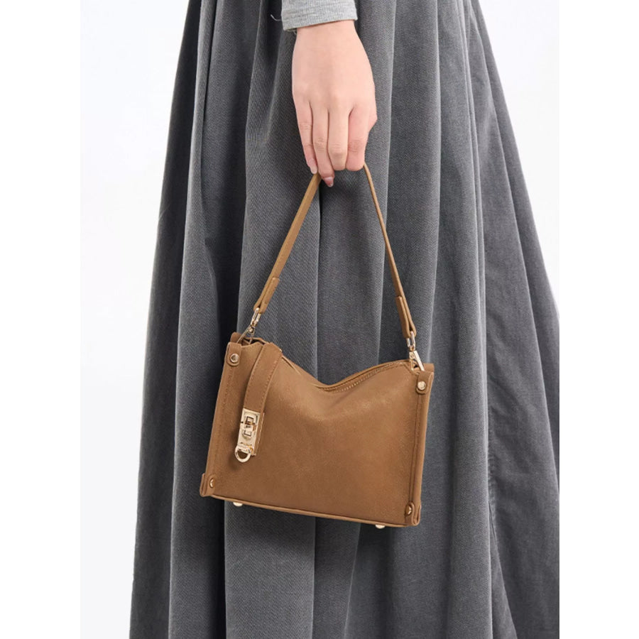 PU Leather Crossbody Bag with Adjustable Strap Apparel and Accessories