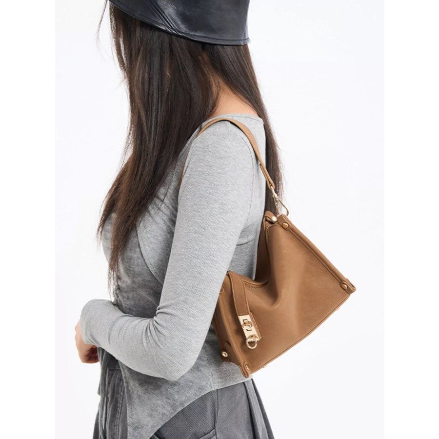 PU Leather Crossbody Bag with Adjustable Strap Apparel and Accessories